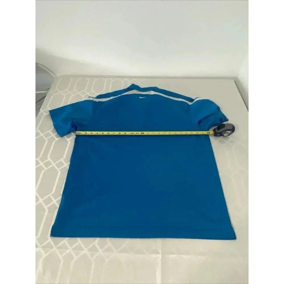 Nike Shirt Mens Extra Large Golf Polo  Blue Dry Fit Classic Collared Sport - Picture 8 of 8